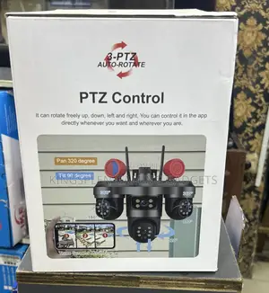 4g Solar PTZ Triple Lenses Camera