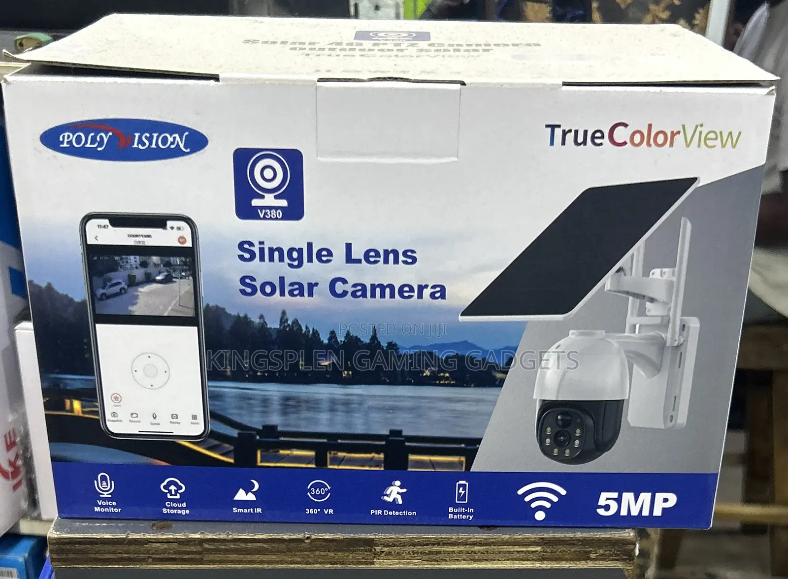Wifi Solar Single Lense V380 Camera