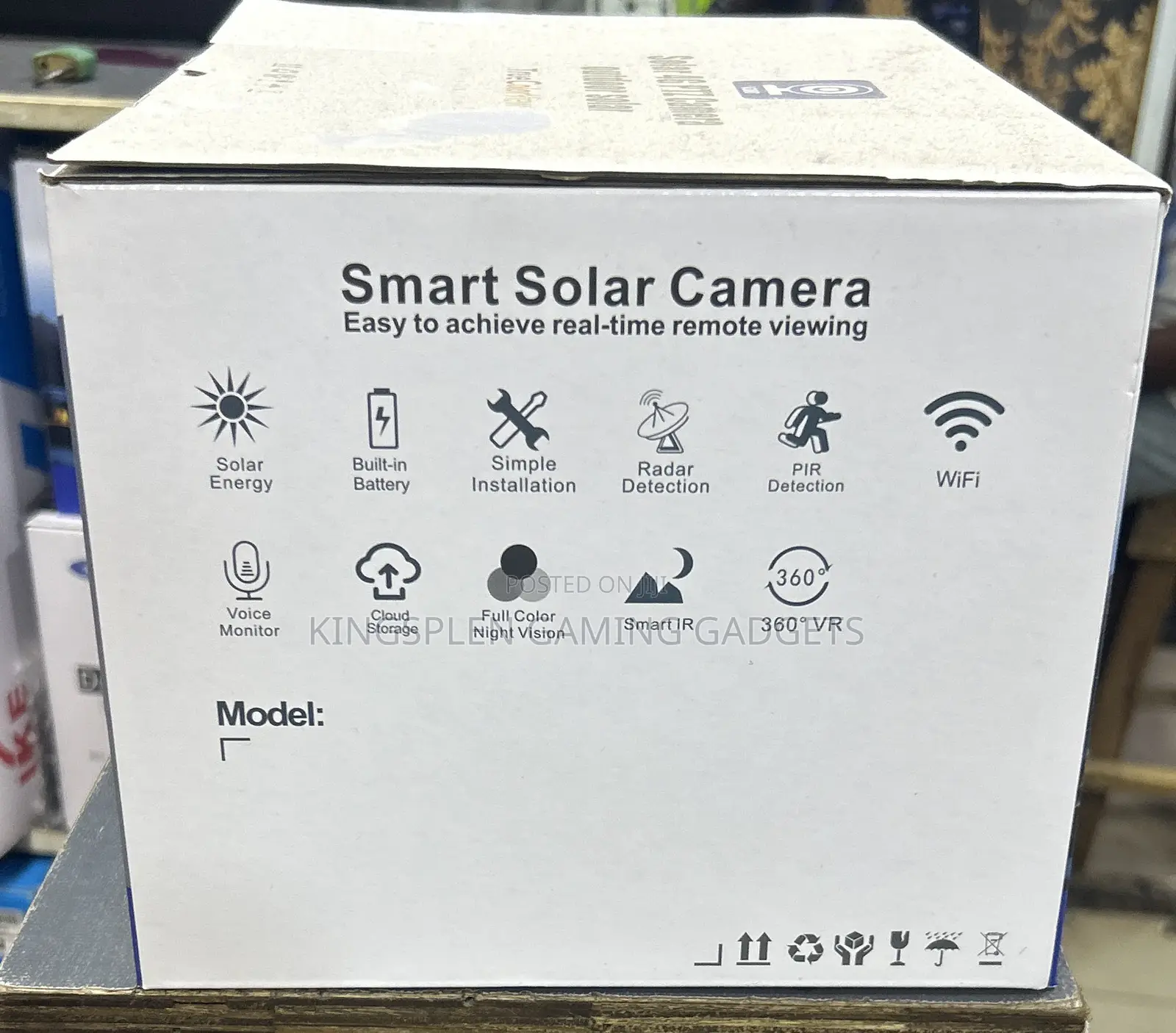 Wifi Solar Single Lense V380 Camera
