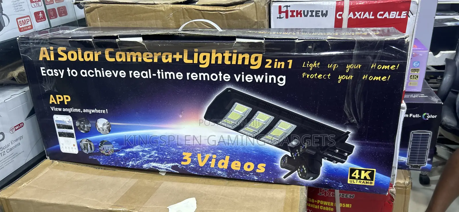 Ai Solar Camera + Lightning 2 in 1