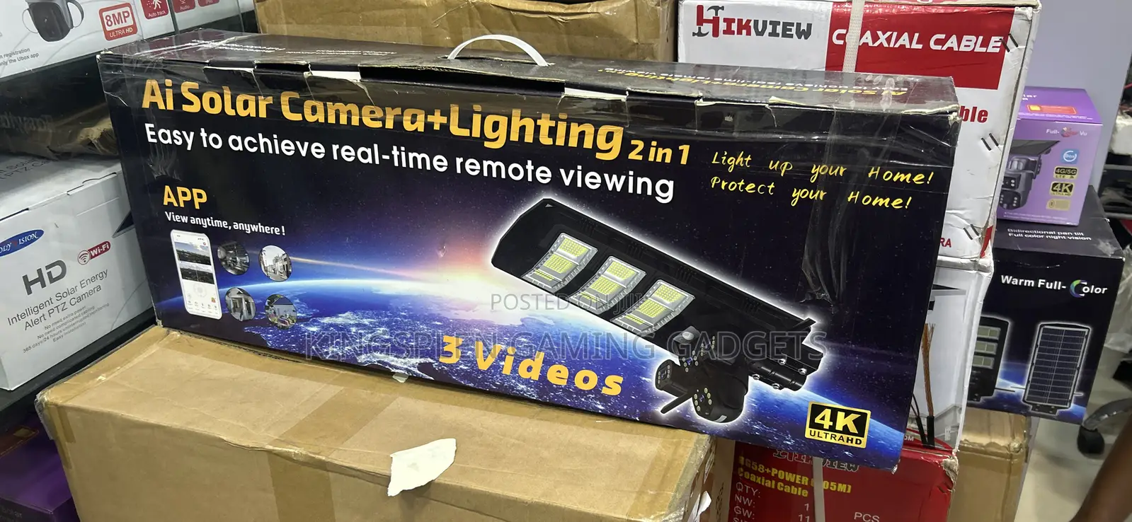 Ai Solar Camera + Lightning 2 in 1