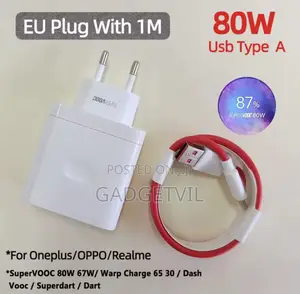 80w Oneplus, Oppo, Realme Supervooc Fast Charger
