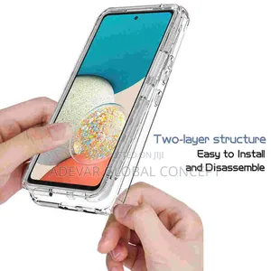 Samsung Galaxy A52 Transparent Shockproof Front and Back Case Pouch