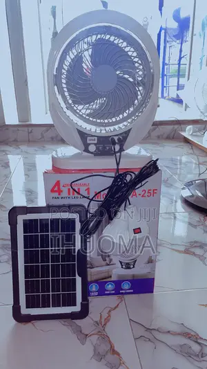 Solar And Rechargeable Table Fan