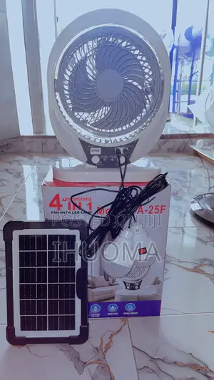 Solar And Rechargeable Table Fan