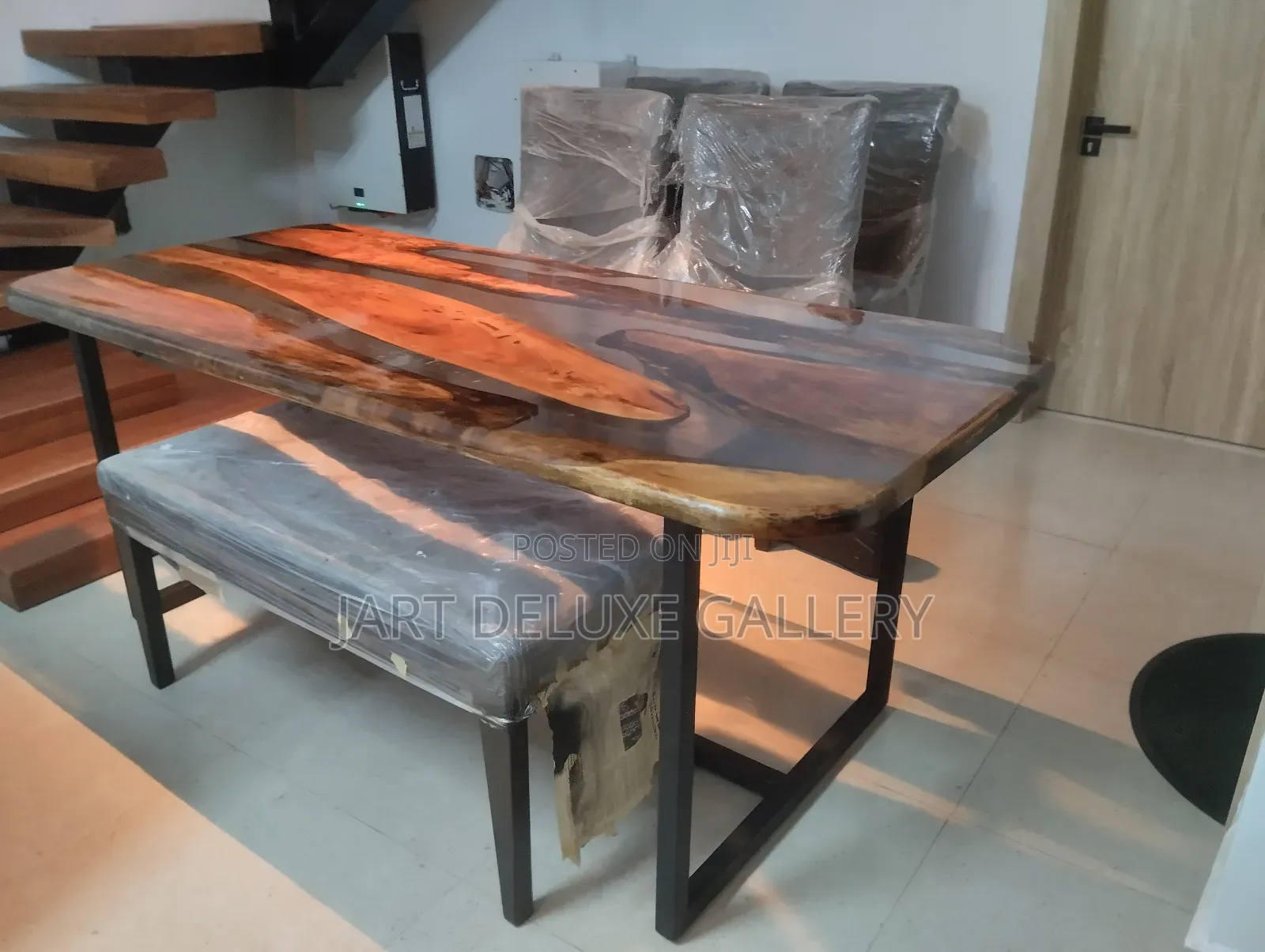Clear Epoxy Dining Table