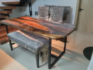 Clear Epoxy Dining Table