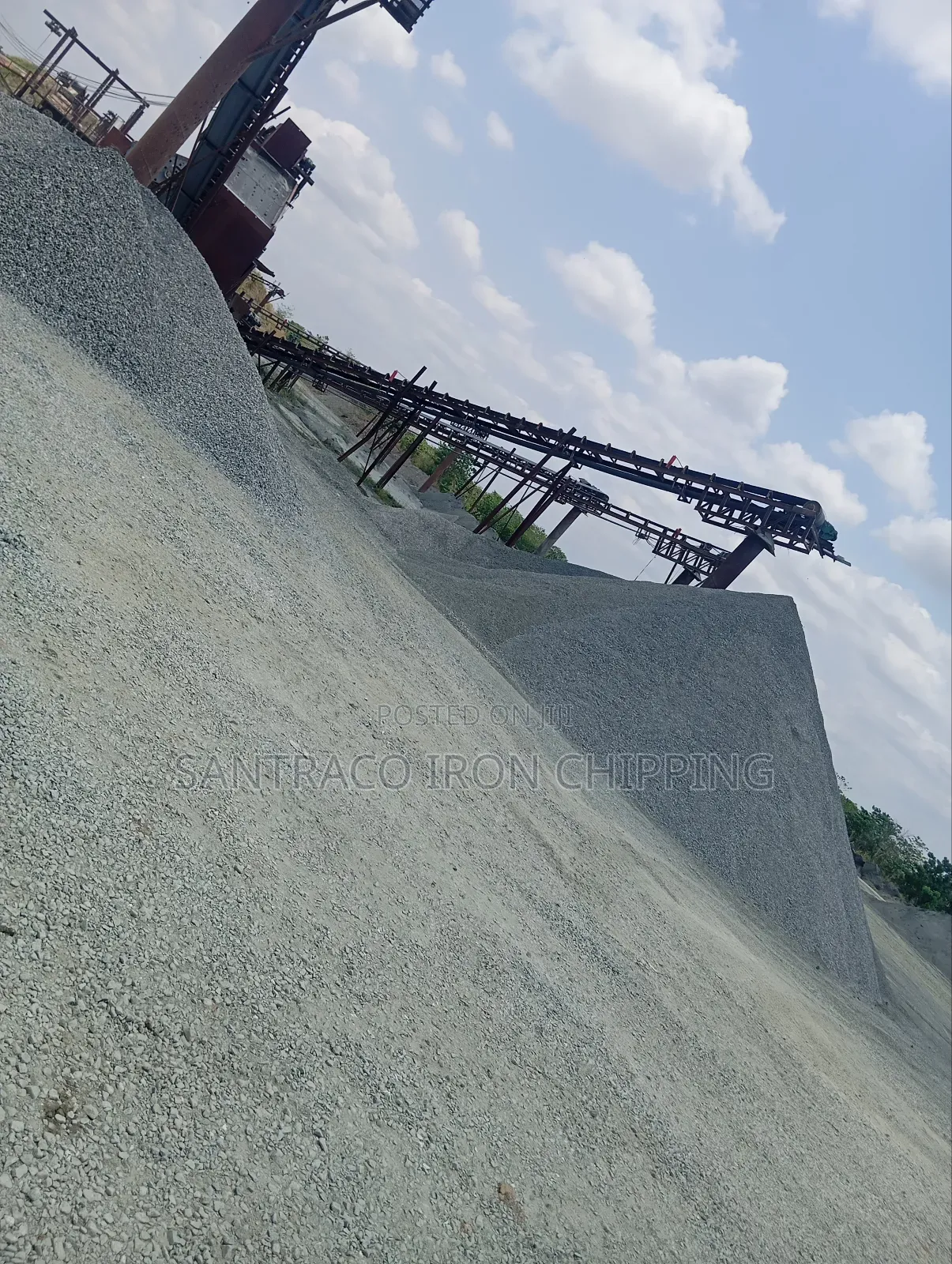 Iron. Black Stone for Construction Projects, Chippings and Granite