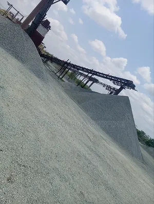 Iron. Black Stone for Construction Projects, Chippings and Granite