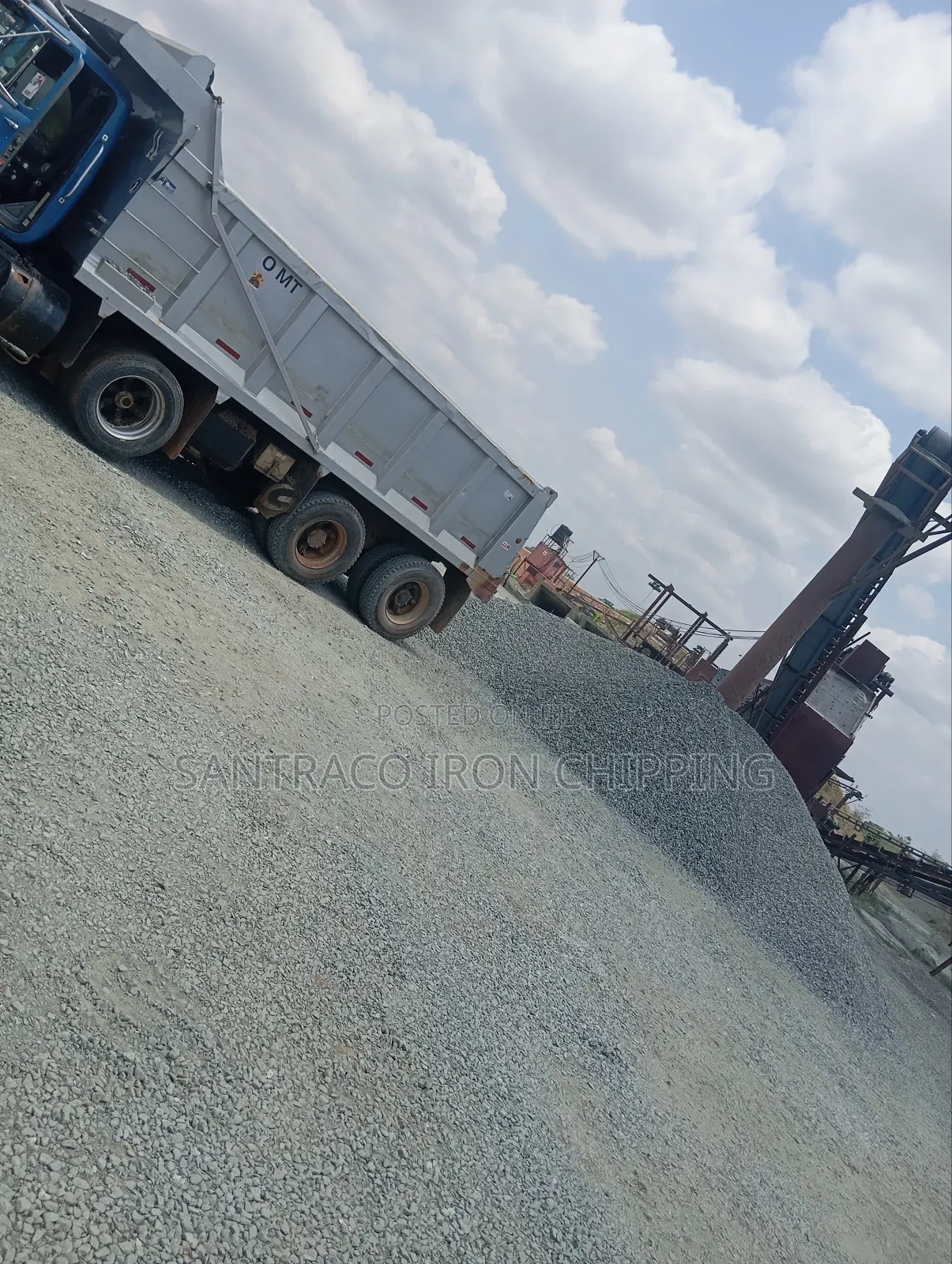 Iron. Black Stone for Construction Projects, Chippings and Granite