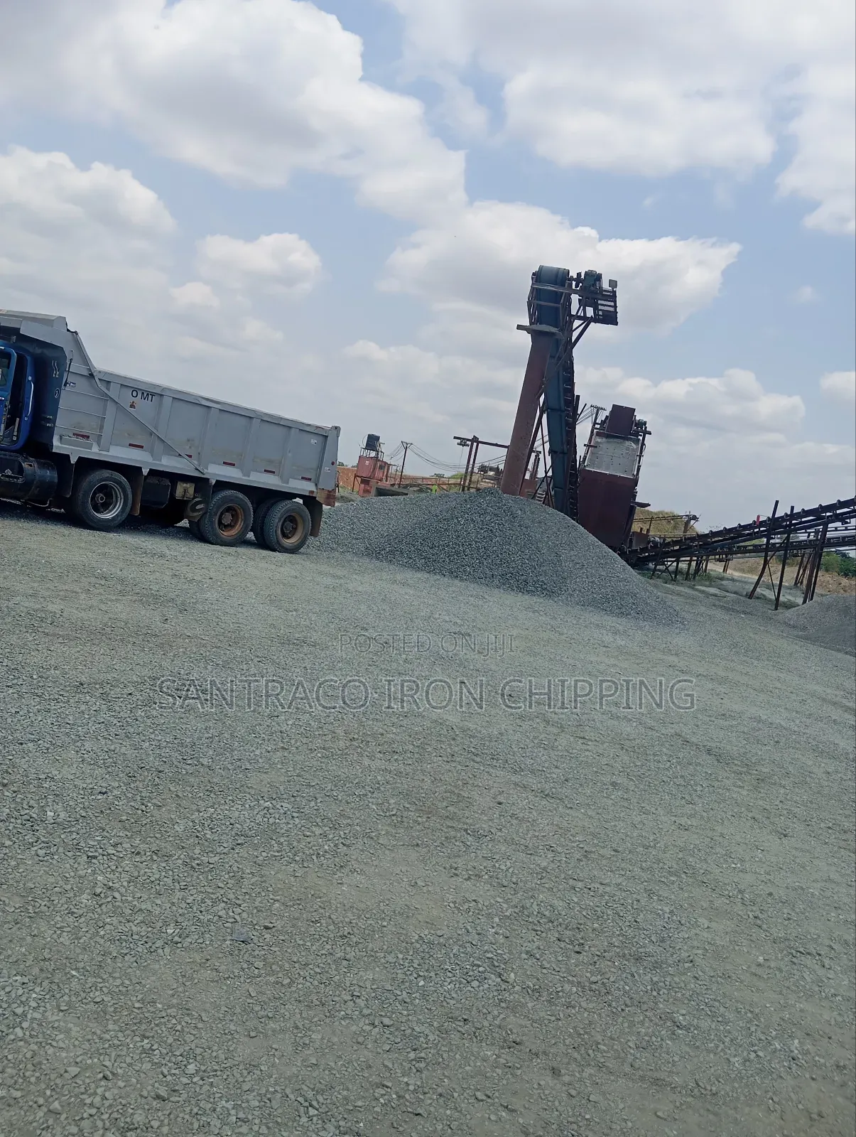 Iron. Black Stone for Construction Projects, Chippings and Granite