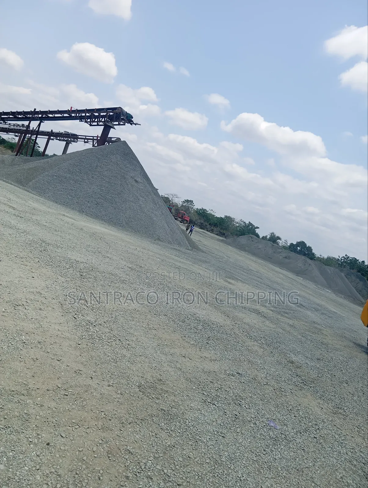 Iron. Black Stone for Construction Projects, Chippings and Granite