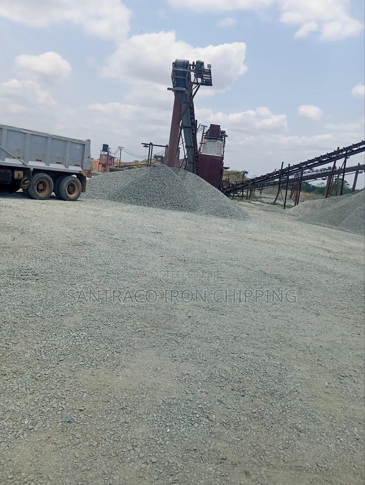 Iron. Black Stone for Construction Projects, Chippings and Granite