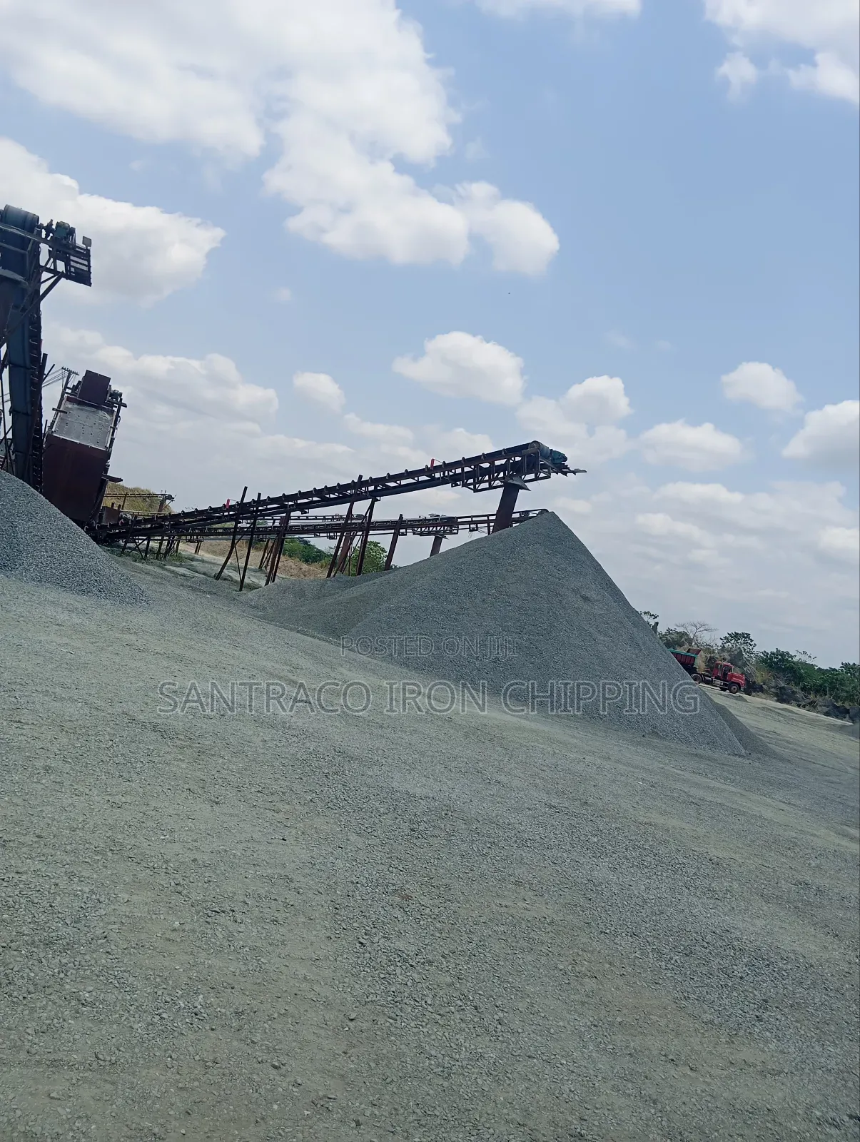 Iron. Black Stone for Construction Projects, Chippings and Granite