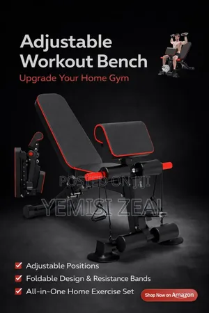 Durable Adjustable Weight Lifting Bench