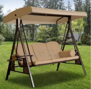 Premium 3-Seater Outdoor Swing Chair – Heavy Duty Garden Swing+Canopy