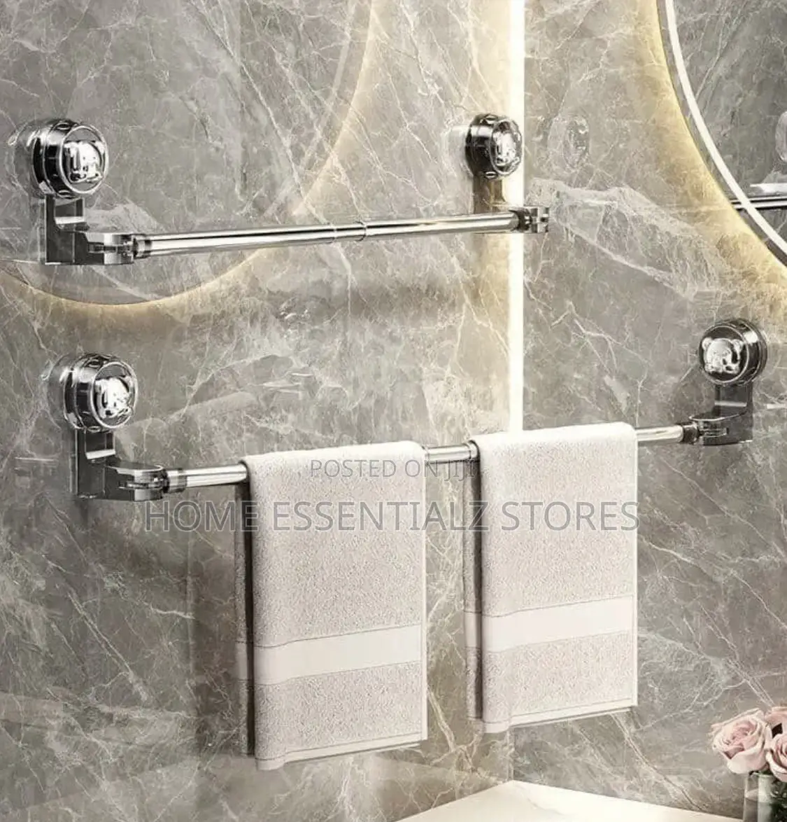 Extendable Non-drill Adjustable Towel Hanger (Each)