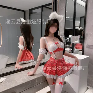 6pcs School Girl Costume Lingerie Set