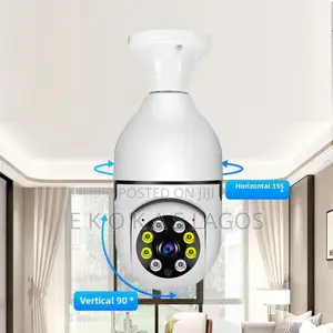 360 Degree E27 Screw Bulb Phone Compatible Wifi CCTV Security Camera