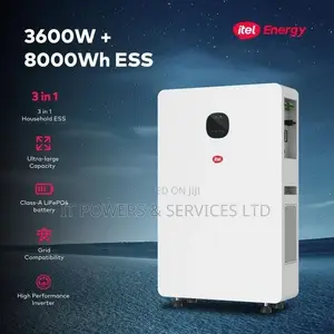 Itel 3.6kw Inverter + 8kwh Lithium Battery - All-in-one Solar System