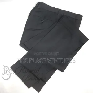 Black Plain Trousers