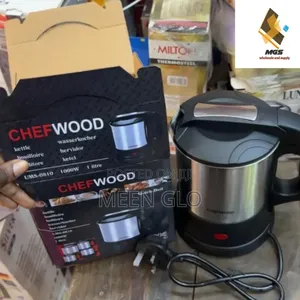 1ltr Chefwood Electric Kettle With 2 Free Cups