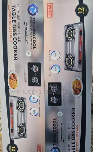 Thermocool Stainless Duo Table Gas Cooker, a Two-Burner Tabletop Cook