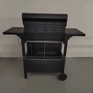 Commercial 4 Burner BBQ Grill With Side Burner