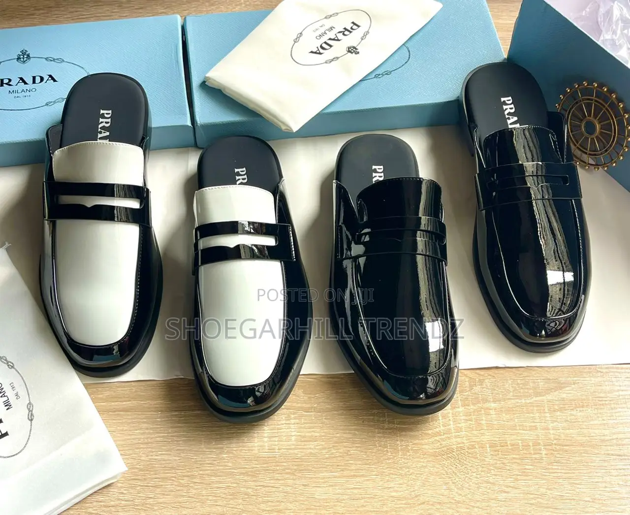Quality Men's Patent Half Shoes