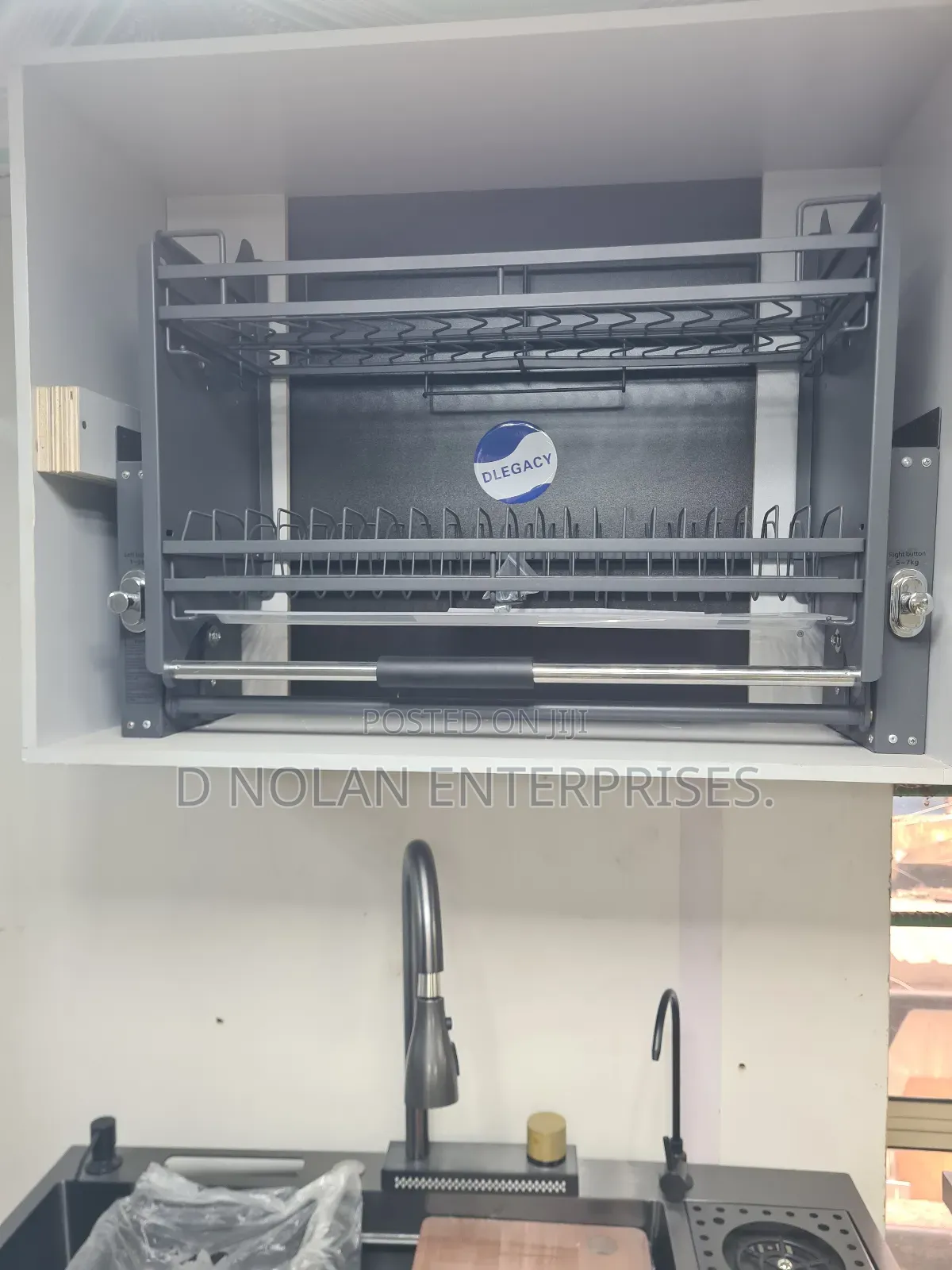 80cm Pull Down Plate Rack