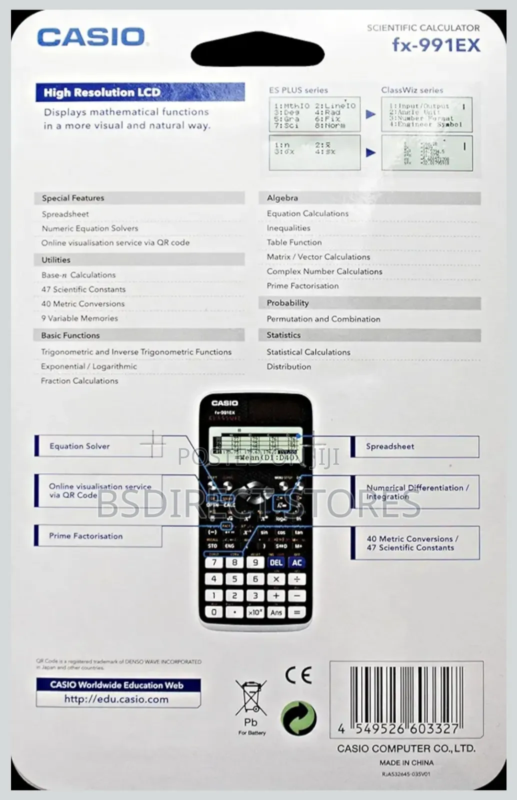 Casio Classwiz Fx-991ex Advanced Scientific Calculator