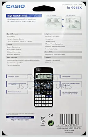 Casio Classwiz Fx-991ex Advanced Scientific Calculator