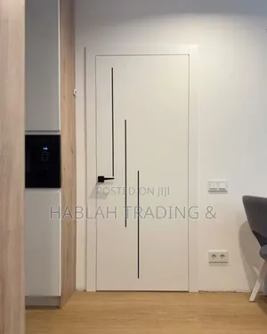 Exquisite White Chromed HDF Doors
