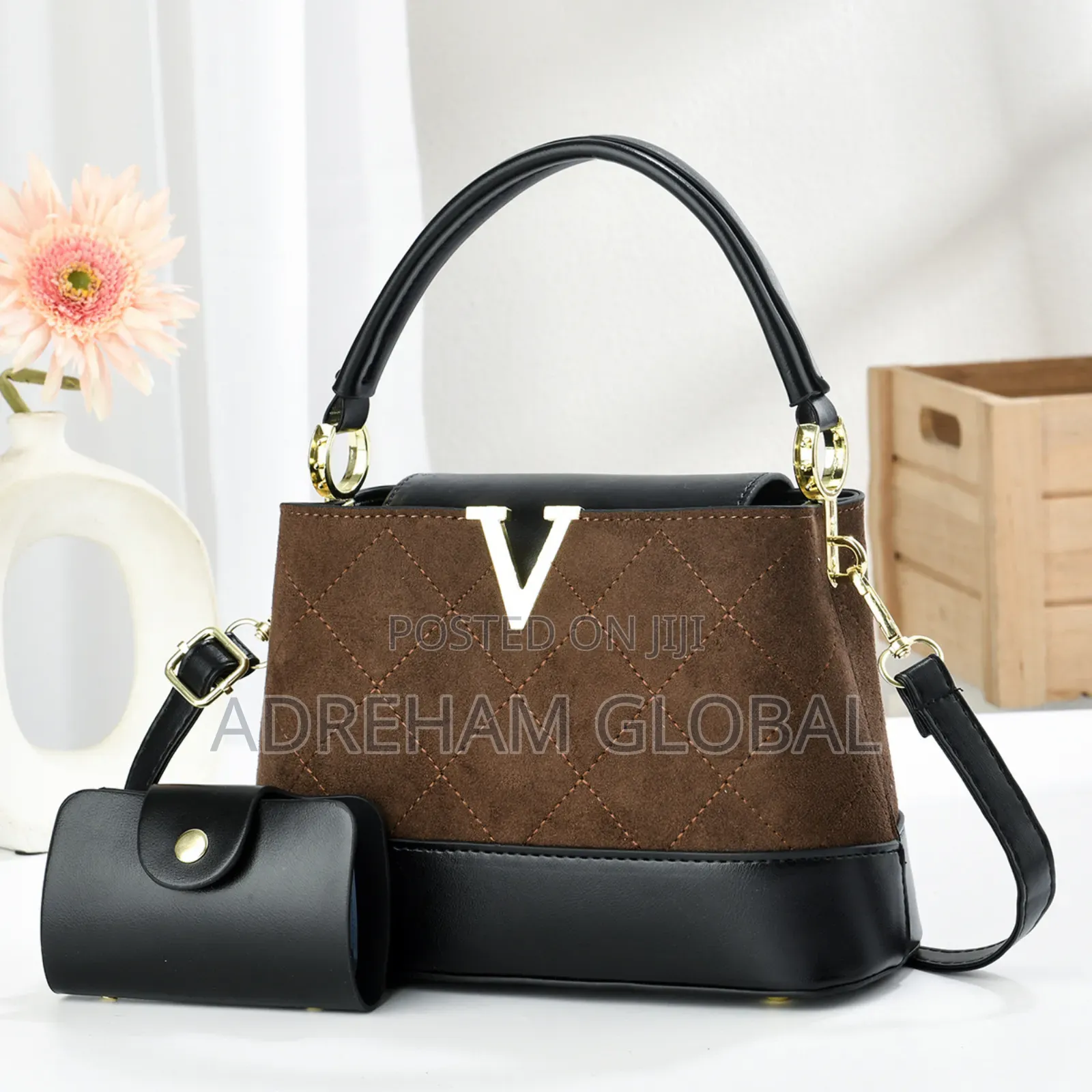 Vee Velvet Handbag