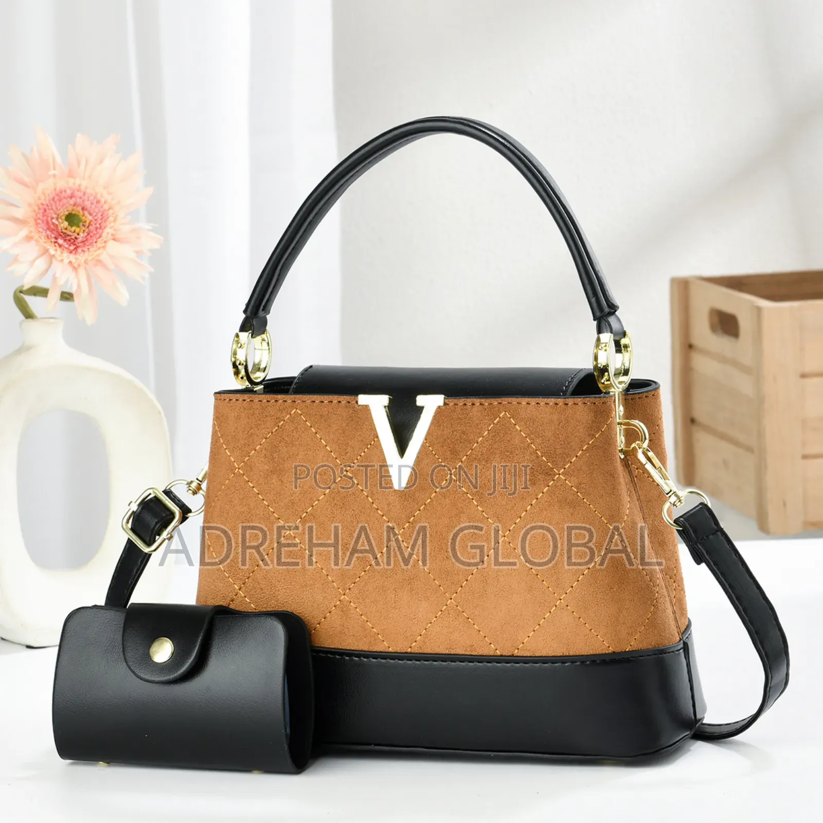 Vee Velvet Handbag
