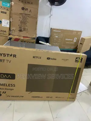 Polystar 65 Inch Vidaa Smart Tv Dled Pv-Hk65fltm Frameless Design