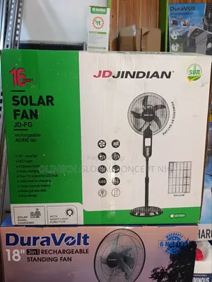 Jd Jindian 16 Inches Solar Rechargeable Fan
