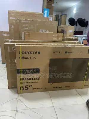 Polystar Pv-Hk65fltm Smart Tv 65” Dled Vidaa Triple Hdmi Ports