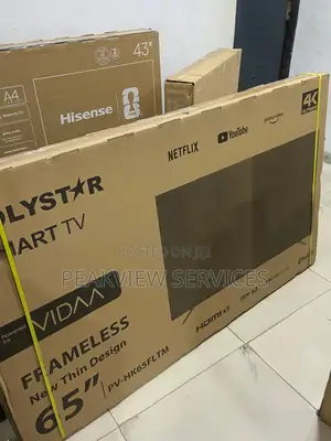 Polystar Pv-Hk65fltm 65” Dled Tv Vidaa Clean Frame Hdmi X3
