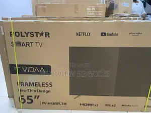 Polystar Pv-Hk65fltm 65” Dled Tv Vidaa Clean Frame Hdmi X3