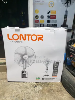 Lontor CTL-Cfo46r 18" Rechargeable Water Mist Standing Fan