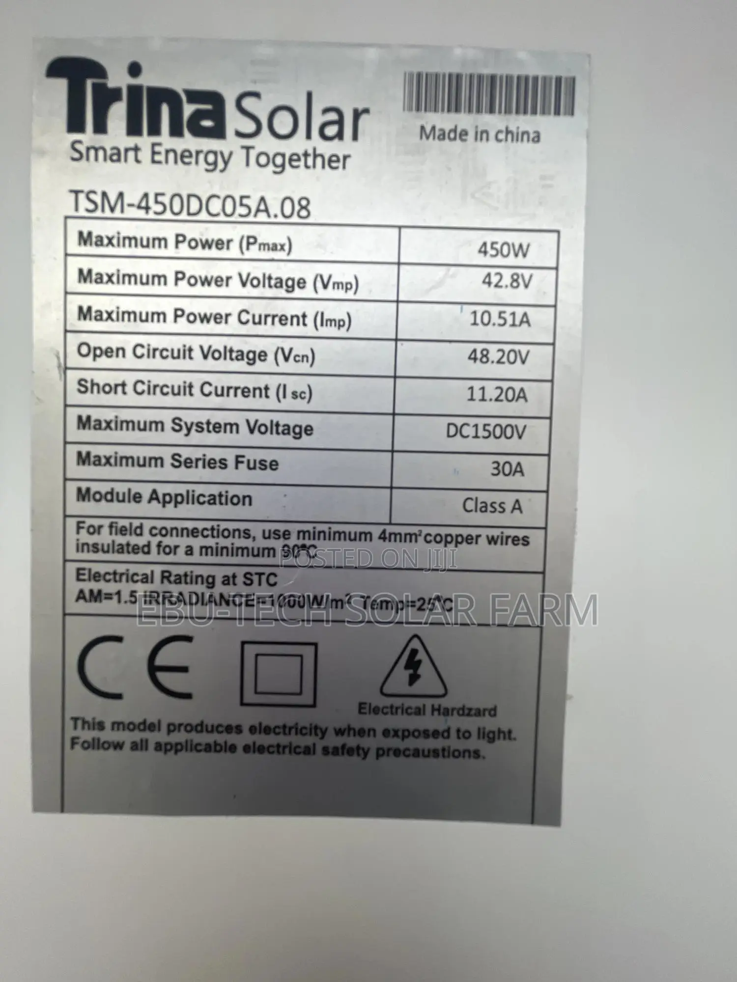 Trina Solar Panels Mono Crystalline
