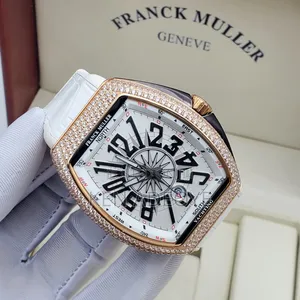 Franck Muller Stone Head Leather Watch