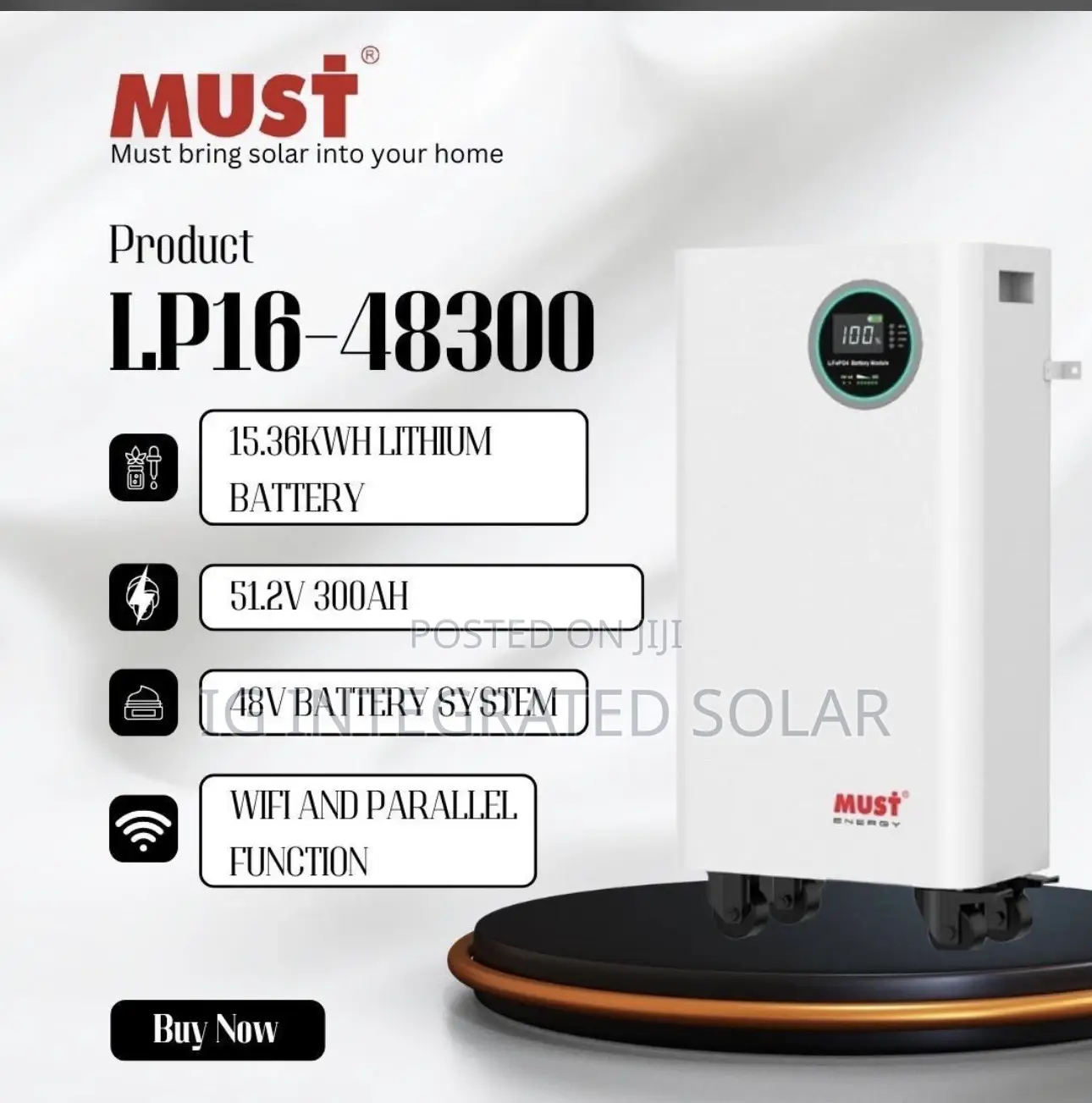 15kwh Must Lithium Battery