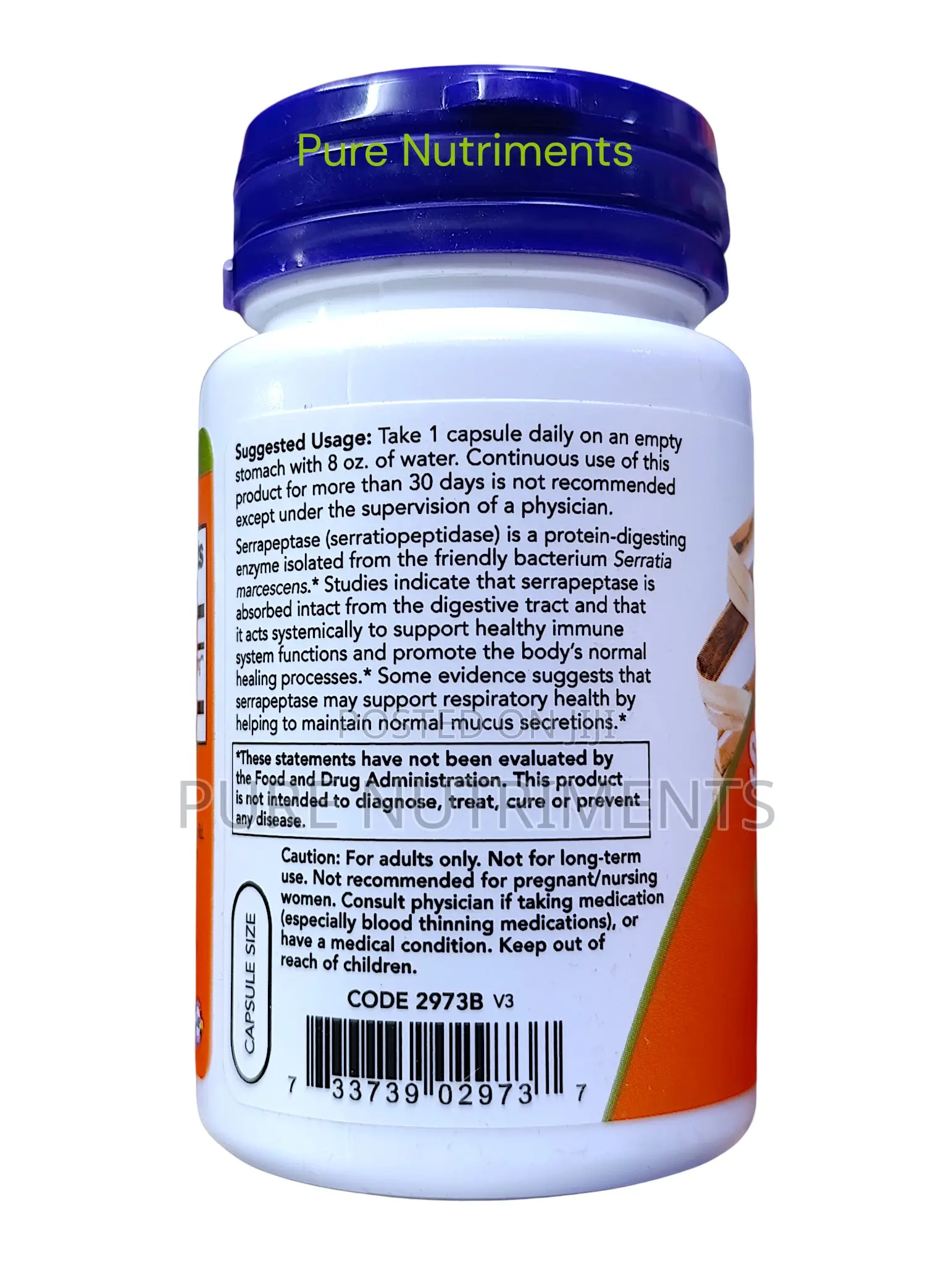 Now Serrapeptase 60,000 Units 60 Caps – Immune Respiratory Support