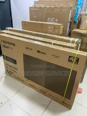 65” Polystar Vidaa Tv Dled Pv-Hk65fltm Frameless Hdmi Ports