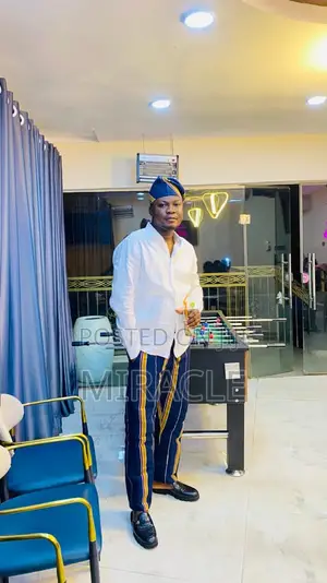 Aso Oke Pant and Cap for Men – Handwoven Fabric