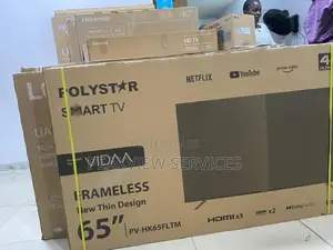 Polystar 65 Inch Dled Tv Vidaa Pv-Hk65fltm Smooth Frame Hdmi