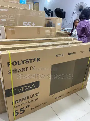 Polystar 65” Vidaa Smart Tv Dled Pv-Hk65fltm Elegant Hdmi X3