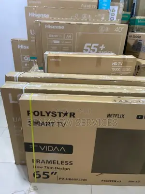 65” Polystar Smart Tv Vidaa Dled Pv-Hk65fltm Clear View Hdmi